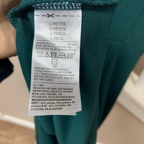 Old Navy Turquoise Dress, Size Lp - Picture 9 of 9